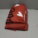 4PCS Valentine's Day Red Love Shower Curtain,with Non-Slip Rugs,Toilet Lid Cover and Bath Mat,Valentines Holiday Bathroom Shower Decor Accessory Set