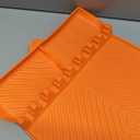 Silicone Griddle with Drip Pad Spatula Mat Barbeque Grill Accessories Tools for Blackstone, Side Shelf Pad for Outdoor Kitchen Counter, Cooking, Countertop (Orange)
