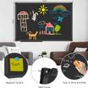 XBoard Magnetic Chalkboard Blackboard 36 x 24, Chalkboard Signs with Black Aluminium Frame, Pin Collections