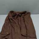 Long Faux Suede Jacket Women Fall Winter Trench Coat with Pockets Belt Double Breasted Pea Coat Overcoat, Dark Coffee XL