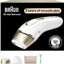 Braun IPL, SilkExpert Pro 5, IPL Hair Removal for Women and Men, Permanent Laser Hair Reduction At-Home, 2 Heads, Pouch, Venus Razor, IPL5157