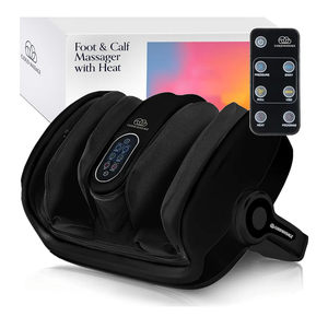 Cloud Massage Shiatsu Foot Massager with Heat, Deep Kneading Therapy for Pain Relief, Circulation, Post-Activity Relaxation - Foot Massager for Plantar Fasciitis, and Arthritis Relief, Black