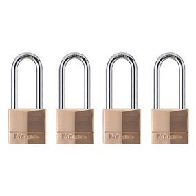 Master Lock Padlock, Solid Brass Lock, 3/4 in. Wide, 120T (Pack of 2-Keyed Alike) 