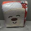 Rugcomf Christmas 6x9 Area Rugs – Red Xmas Tree Living Room Rug, Machine Washable Non-Slip Low Pile Holiday Carpet for Bedroom, Office, Dining Room, Farmhouse, Playroom