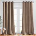 NICETOWN Blackout Curtains 90 inches Long for Bedroom - Grommet Light & Heat Blocking Window Treatments Soundproof Drapes for Living Room (2 Panels, W52 x L90, Cappuccino)