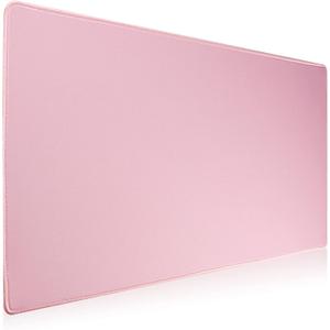 Large Gaming Mouse Pad with Stitched Edges,[27.5x11.8In] Extended Mouse Pad with Non-Slip Natural Rubber Base for Gamer/Desktop/Office/Home (70x30 Pinkus)