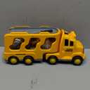 TEMI Construction Truck Boy Toys for 3-5 Year Old Toddlers - Toys for 3 4 5 6 7 Years Old Engineering Transport Vehicle Carrier Truck, Kids Excavator Crane Gifts Toys for Boys and Girls Aged 4-6