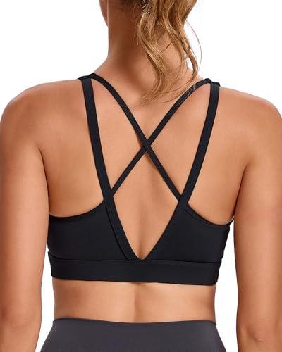 RUNNING GIRL High Impact Sports Bras for Women, High Support Running Sports Bra Moulded Cup Strappy Sports Bras XL