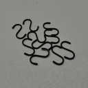 24 Pieces 2.2 Inch Small S Hooks Stainless Steel Heavy Duty S Hooks for Ornaments, Jewelry and Hanging (Black)