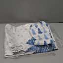 Hello Winter Kitchen Towels Set of 2,Blue Tree Snowflake Dish Hand Towels Holiday Home Indoor Bathroom Party Seasonal Noel Decorations DD019