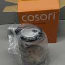 Cosori Electric Kettle, No Plastic Contact With Water, Wide Mouth For Easy Cleaning, Auto Shut Off, 1.7L Tea Kettle & Hot Water Boiler, Water Heater & Teapot, Borosilicate Glass, White, 1500W (1.8 Quarts)