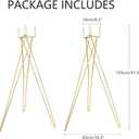 2 Pcs Gold Flower Stand Display -41.3IN Flower stand for Wedding, Metal flower Display Stand for Wedding Bases Para Arreglos Florales flower Stand display gold centerpieces for wedding