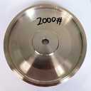 6" Diameter Electroplating Diamond Grinding Wheel with 1/2" Arbor for Stone Glass Lapidary Crystal Polishing (Grit:2000#)