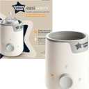 Tommee Tippee Easiwarm Bottle Warmer, Warms Breast Milk and Formula Bottles to Body Temperature in Minutes, Automatic Timer, One-Dial Operation, White