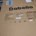 Babelio 36" Tall Baby Gate, 26-40" Wide Auto Close Pet Gate, PressGuard C5 Pressure Mounted Metal Dog Gate, Easy-Install No Drilling, No Tools Needed, with Wall Protectors and Extension Kits, Black