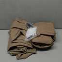 TWODRAPES Light Brown Linen Curtains Pinch Pleated Living Room Bedroom Dining Boho Light Filtering Pinch Pleat Drapes Hooks Rings Back Tab Semi Sheer Tan Latte Coffee Color Window Curtains 2 Panels (40"W x 90"L (Pack of 2))