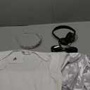 Semato Princess Costume Accessories for Women Princess Bachelorette Party Crown with White Long Gloves and Sunglasses Set Size M