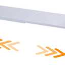 Expandable Cabinet Shelf Organizer Riser for Kitchen Pantry Cupboard Under Sink Countertop (White, 8.2D * 12.2-21.6W * 7.7H)