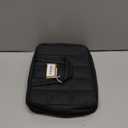 BAGSMART Travel Toiletry Bag For Women, Portable Hanging Hook Makeup Bag Organizer, Waterproof Makeup Cosmetic Bag, for Full-Size Accessories, Toiletries, Black (Large)