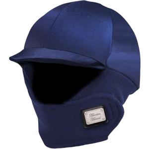 Harrison Howard Equestrian Helmet Cover with Fleece Neck Winter Riding Helmet Cover (Navy)