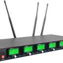 Wireless Microphone System 6 Channel Microphones Pro UHF 6 Handheld Karaoke DJ Karaoke System 6 Whole Metal Karaoke System Church Speaking Conference Wedding Party