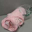 LIFEREVO Luxury Pom Poms Velvet Bed Skirt, Velvet Wrap Around Bed Skirt, Diamond Quilted Fitted Bed Sheet with Bedskirt, 18 Inch Drop Dust Ruffle Decorative Bedspread Pompoms Fringe(Full/Queen, Pink)