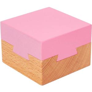DC-BEAUTIFUL Wooden Magic Box Brain Teaser Box, Pink Secret Gift Box Impossible Puzzle Box for Birthday Valentines