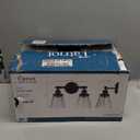 Unicozin Modern Bathroom Light Fixtures, 4 Light Vanity Lights Over Mirror, Black Wall Lamp with Clear Glass for Living Room Cabinet Bedroom Porch