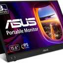 ASUS ZenScreen 15.6 1080P Portable Monitor (MB16ACV) - Full HD, IPS, Eye Care, Flicker Free, Blue Light Filter, Kickstand, USB-C Power Delivery, for Laptop, PC, Phone, Console