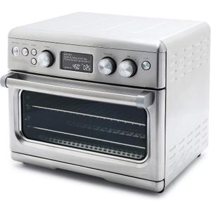 GreenPan 13-in-1 Elite Countertop Convection Oven and Air Fryer, PFOA and PFAS-Free Ceramic Tray and Pizza Pan, Adjustable Racks, Multifunction Presets, Toaster, Bake Broil Roast, Stainless Steel