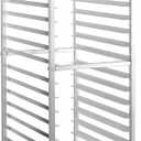 HALLY SINKS & TABLES H Bun Pan Rack 20 Tier with Wheels, Commercial Bakery Racking of Aluminum for Full & Half Sheet - Kitchen, Restaurant, Cafeteria, Pizzeria, Hotel and Home, 26" L x 20" W x 69" H
