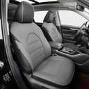 EKR Odyssey Seat Covers Custom Fit for Honda Odyssey 2018-2026 EX-L,Elite,Touring &2018-2024 EX & 2023-2024 Sport,8 Seats,2nd Row 4/2/4 Split-Three Rows Full Set, Faux Leather (Black/Gray)