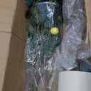 Artificial Lemon Tree, 5ft Tall Fake Lemon Silk Plant with White Planter, Faux Lemon Plastic Fruit Tree for Indoor Home Decor Office Garden