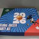 Soccer Fan Gear Set for 2026 World Tournament, Soccer Party Favors Kit with Flag,Scarf, Face Paint, Clapper, Horn&Glasses,Supporter Accessories for Game Day, Sports Event, Gift