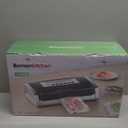 Bonsenkitchen Vacuum Sealer Machine, Powerful Low-Noise Food Vacuum Sealer, Globefish Technology for High-Speed Continuous Working (Full Silver)