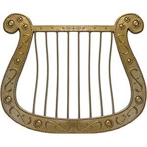 Angel Harp Plastic Halloween Costume Accessory