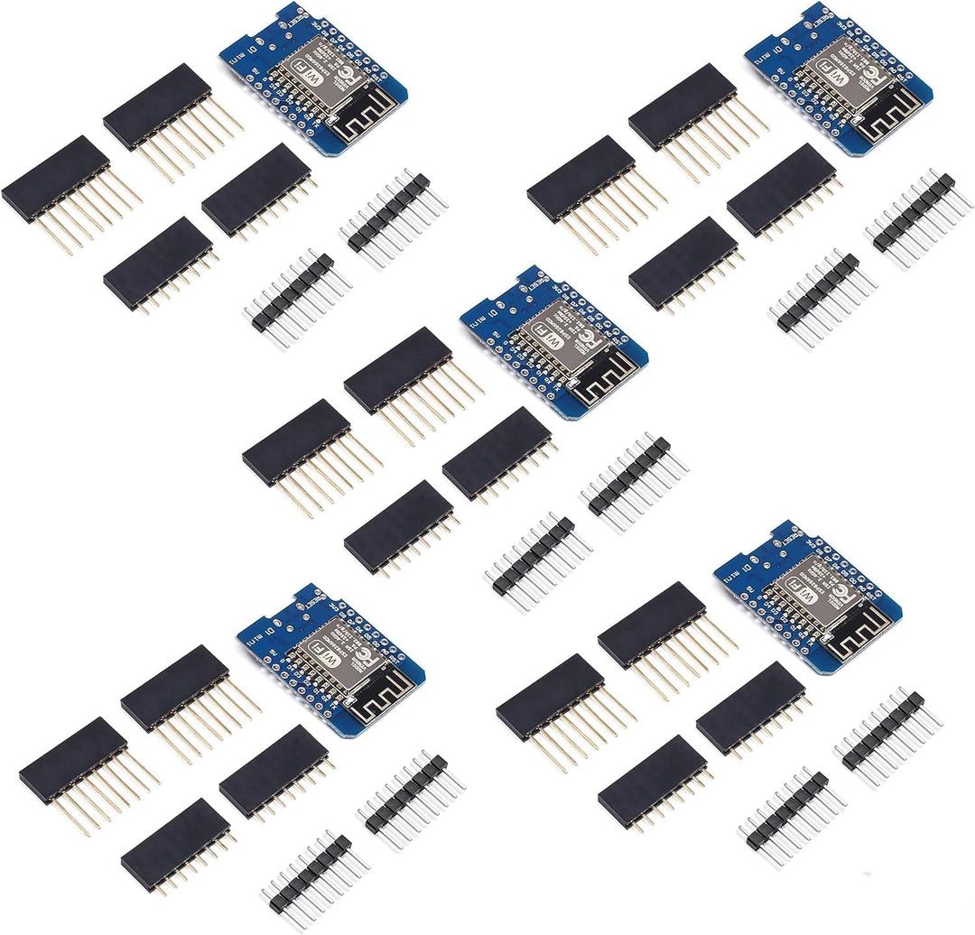 Teyleten Robot ESP-12F D1 Mini Module ESP8266 Mini Lua 4M Bytes WLAN WiFi Internet Development Board for Arduino 5pcs