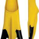 FINIS Z2 Gold Zoomers Swim Fins - Short Blade Training Fins for Strength & Speed - Natural Rubber Fit Male (5.5-7) Female (6.5-8) (Pack of 1)