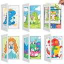 VZZNN 6 Pack Kids Art Frames, 8.5x11 Front Opening Artwork Display Changeable, Magnetic Wall Mount, Reusable Picture Frame for Drawings, Crafts & Playroom Décor