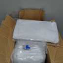 10Pack White Round Tablecloth 90 inch White Table Cloth, Washable Round Table Cloth Polyester Table Cover for Dining Wedding Banquet Party