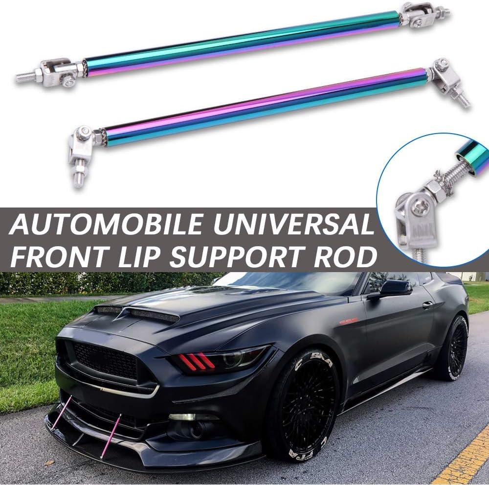 2PCS Adjustable Splitter Strut Rods, 6"-11" Front Lip Strut Rod Bumper Splitter Universal Tie Support Bars (Multicolor, 8"-11")