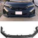 Front Bumper Lip for Honda Civic 11th Gen 2022-2024 PP Front Lip Splitter Spoiler(Matte Black)