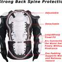 Motorcycle Protective Jacket Full Body Armor, Chest Spine Protection Dirt Bike Gear for Men Motocross MTB Racing