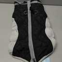 FUAMEY Dog Coat for Large Dogs,Waterproof Dog Winter Jacket with Harness Built in Puppy Cold Weather Coats Reflective Pet Vest with Zipper Warm Fleece Dogs Snowsuit Windproof Black L (L(chest:24in))