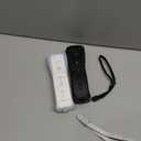 TIANHOO Remote Controller for Wii & Wii U, with Silicone Case and Wrist Strap, 2 pack (White & Black)