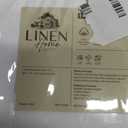Linen Home 100% Cotton Percale Weave Fitted Sheet, Twin Size, White, 1 Deep Pocket Fitted Sheet, Fits Mattress Upto 16" Crisp and Cool Strong Bed Linen, 39"X75"+15"