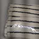 Jacquotha Striped Cotton Washcloths 4 Pack, 13 x 13 - Soft Wash Cloths for Bathroom, Kitchen, Gym, Face, Black and Cream