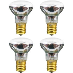 Lava Lamp Bulb,30W E17 R39 Reflector Type Lava Lamp Bulbs Replacement,Original Heat Light Bulb for Lava & Glitter Lamps,Long Lifespan High Heat Output,2700K Warm White,Dimmable,Pack of 4