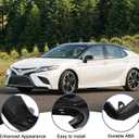 Front Bumper Lower Grille Trim Molding Fit For Toyota Camry SE XSE 2018 2019 2020,Middle & Driver&Passenger Side,3Pcs Front Lower Bumper Guard Replace For 5312233040/TO1044119,Gloss Black