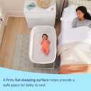 Graco DreamMore Bedside, Newborn, Travel, Portable Bassinet for Newborn Babies to 6 Months, Willow